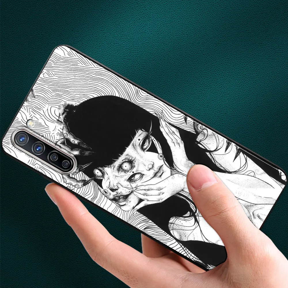 Чехол для телефона Junji Ito Tees с ужасом Oppo A53 A52 A55 A93 A94 A74 4G 5G Reno3 Reno4 Pro
