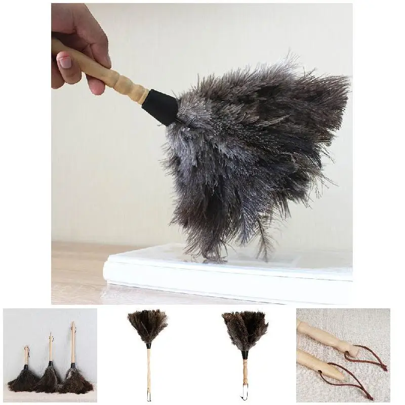 Щетка с перьями и мехом для пыли противостатическая мягкая щетка домашнего