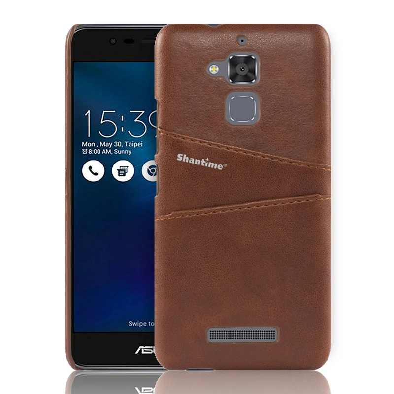 BROWN Роскошный чехол-кошелек из искусственной кожи для Asus Zenfone 3 Max ZC520TL, сумка для телефона, чехол для Asus Zenfone 3 Max 5,", Чехол с отделениями для визиток - Цвет: BROWN