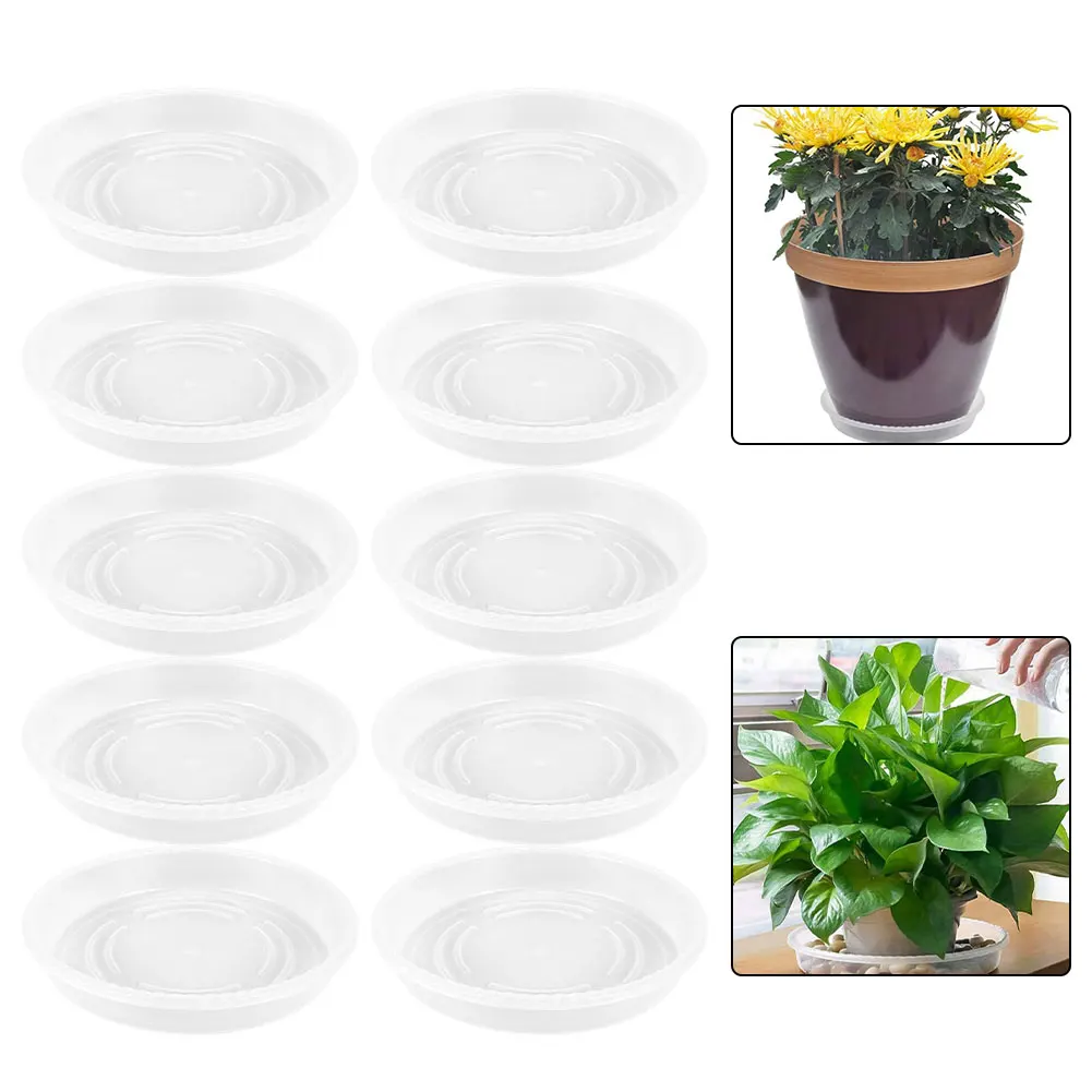 

Transparent Flower Pot Tray Planter Saucer Hold Water Drips Soil Plant Flower Pot Saucer Decor Anti-Soil Erosion Garden Supplies