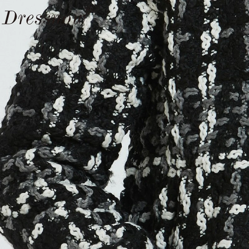 Женская шерстяная твидовая куртка-бомбер приталенная короткая куртка на осень и