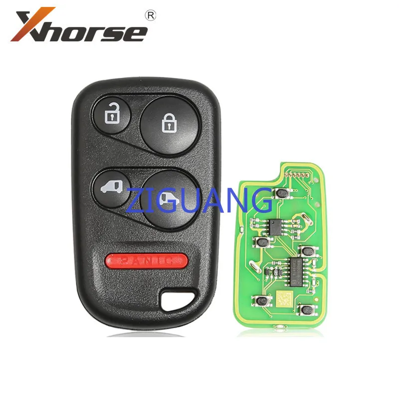 

Xhorse XKHO04EN Wire Remote key for Honda Separate 4 Buttons with Sliding Door Button English Version
