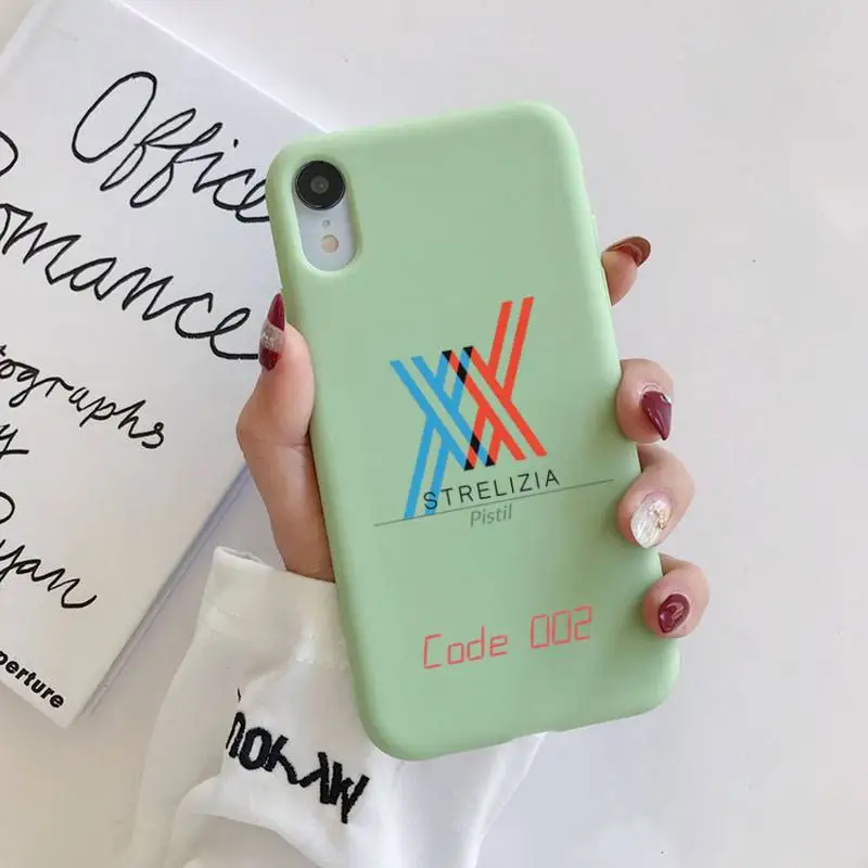 

MaiYaCa DARLING IN THE FRANXX ZERO TWO Phone Case Soft Solid Color for iPhone 11 12 13 mini pro XS MAX 8 7 6 6S Plus X XR