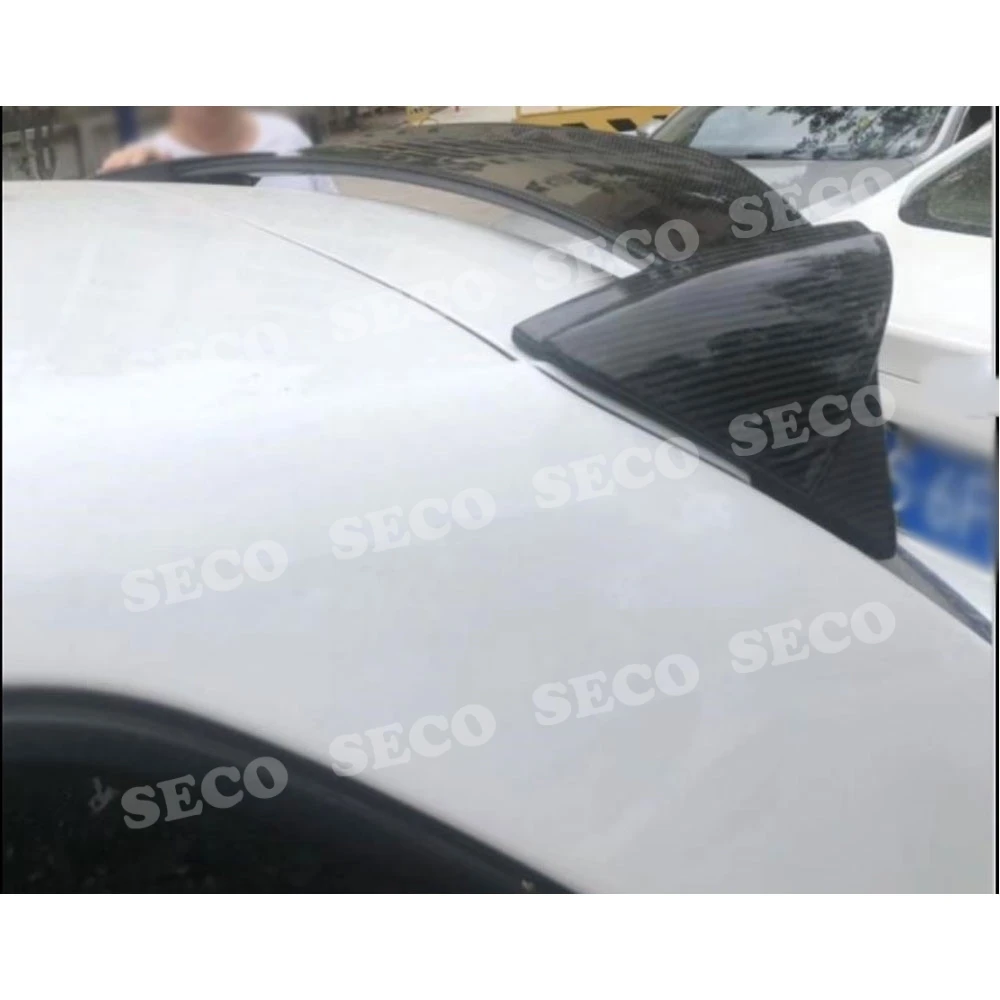 Для Volkswagen VW Polo спойлер 2011- задний спойлер на крыше углеродного волокна/FRP/ABS задний лобовое стекло крылья автомобиля Стайлинг