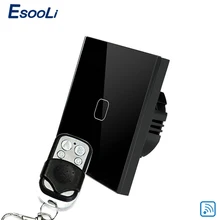 Беспроводной Выключатель Esooli черный настенный сенсорный