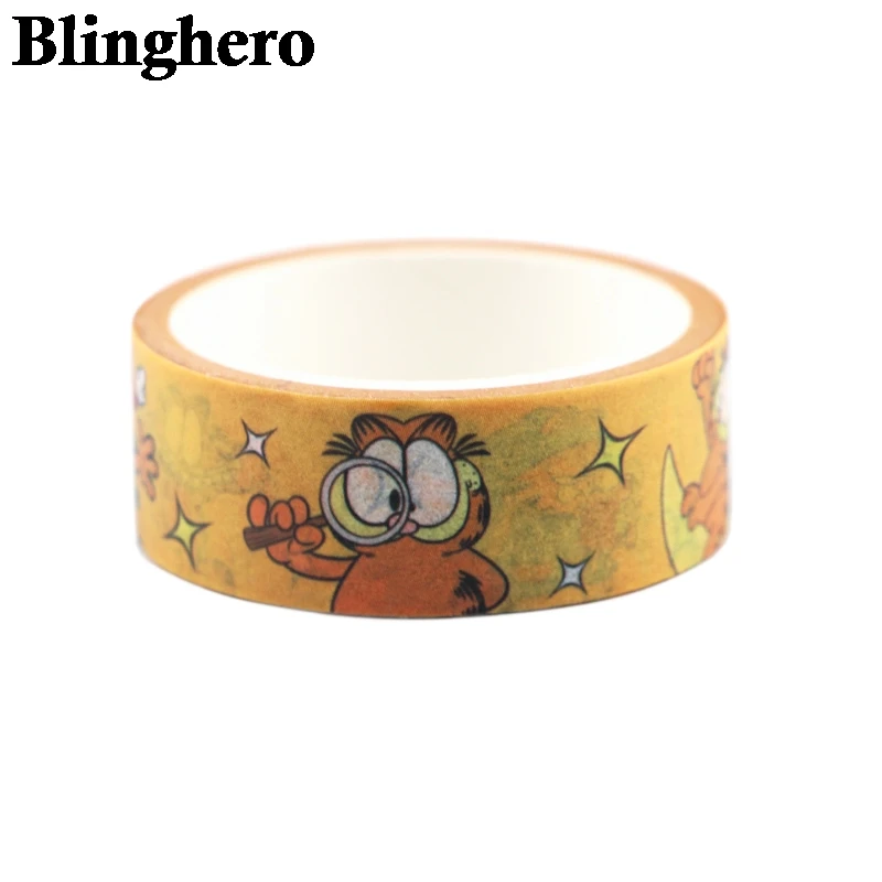 CA607 милый скотч с принтом &quotКошка&quot Diy Скрапбукинг ремесла клейкая бумага