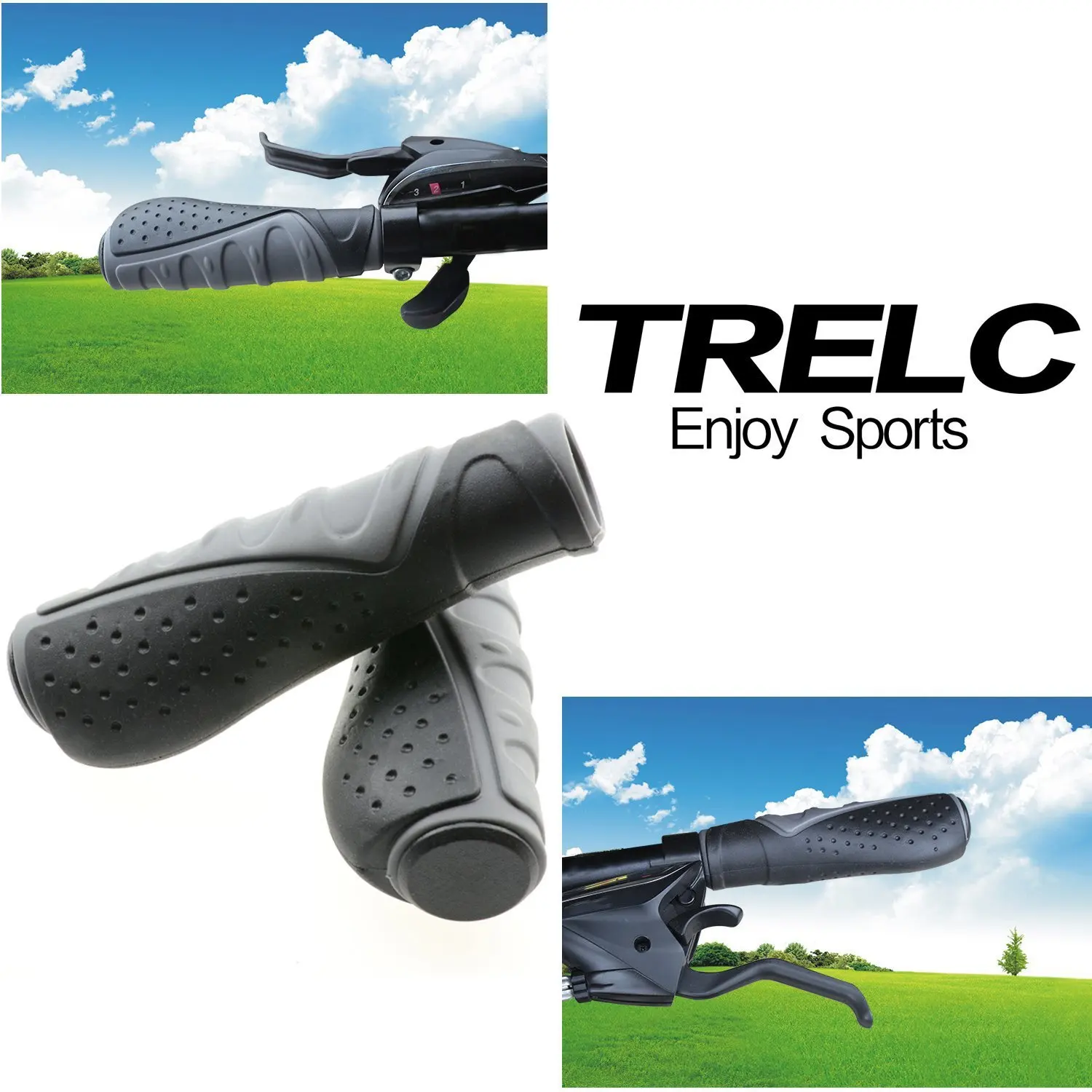 

Wholesale Handlebar Grips TPR Cycling Accessories Locking-on handlebar MTB Bike Grips