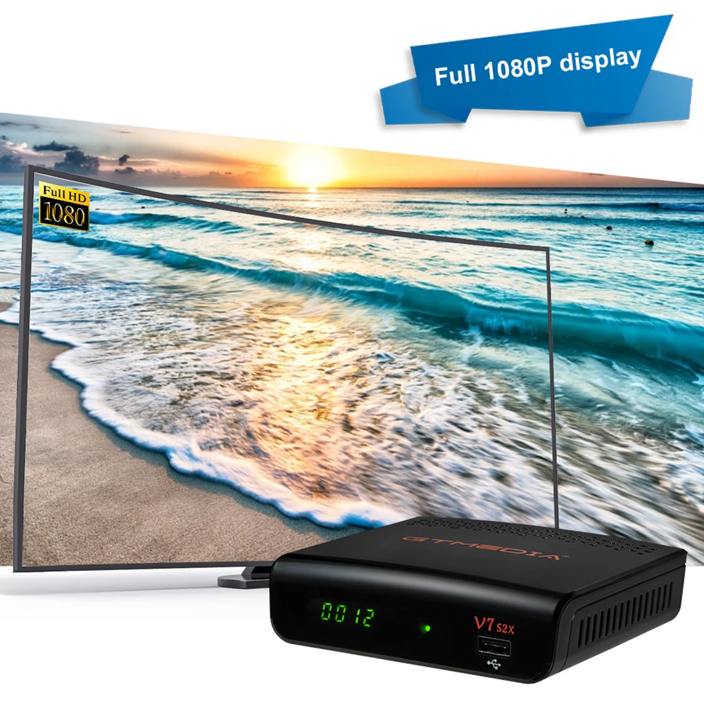 Full HD GTMEDIA V7 S2X DVB S2 Satellite Receiver 1080p upgrade by GT MEDIA V7S Support USB Wifi DVB-S2 Set Top Box | Электроника