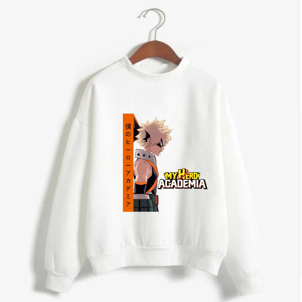 Толстовки с рисунком из аниме Моя геройская Академия пуловер Bakugou Katsuki зимний