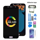 Супер Amoled LCD для Samsung Galaxy J7 Pro 2017 J730 J730F ЖК-дисплей и сенсорный экран дигитайзер сборка бесплатная доставка