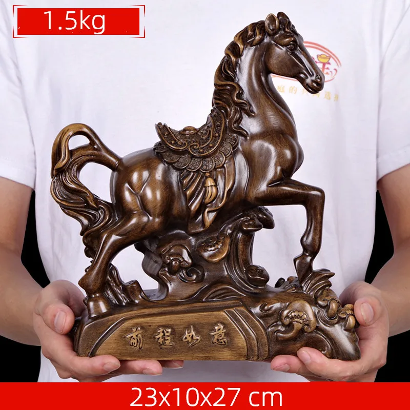 Статуя счастливая лошадь в китайском стиле статуя из смолы украшения для дома