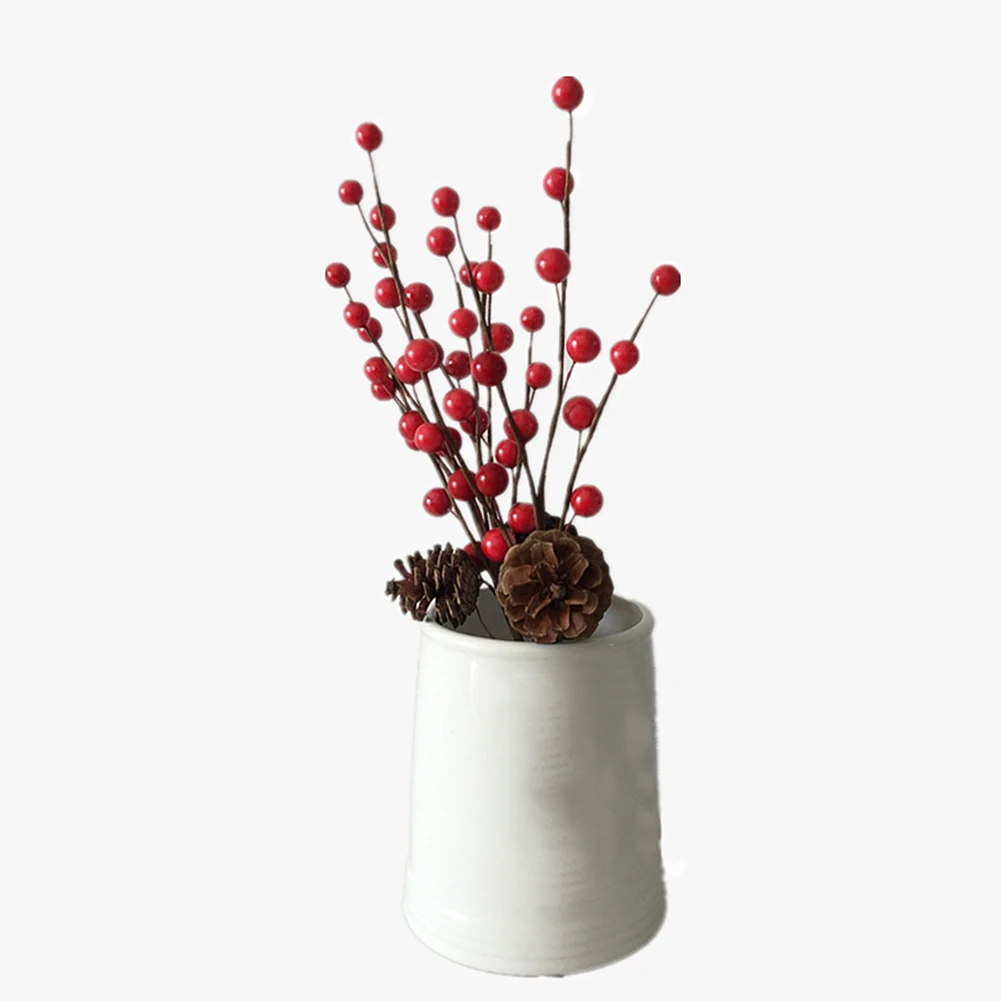 10 шт. набор из искусственных ягод и сосны|Искусственные сухие цветы| |