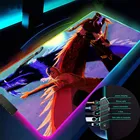 Игровой коврик для мыши Dragon RGB, офисный коврик, резиновый, подсветка, 4 порта, 40 Х9 см, 30 Х80 см