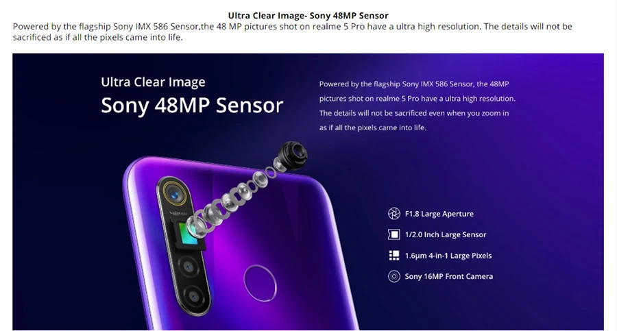 EU версия OPPO Realme 5 Pro 6,3 ''4/8 ГБ Оперативная память 128 Гб Встроенная память Восьмиядерный 4035 мА/ч, 48MP+ 16MP Quad камеры, быстрая зарядка, мобильный телефон