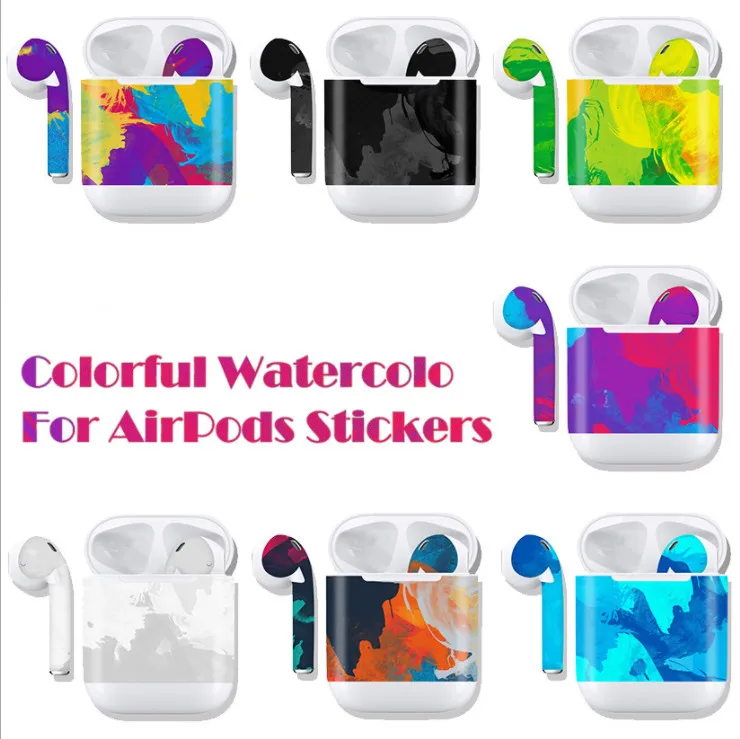 Для Apple Airpods стикер s Прямая доставка тонкая кожа Наклейка для Air Pods наушники