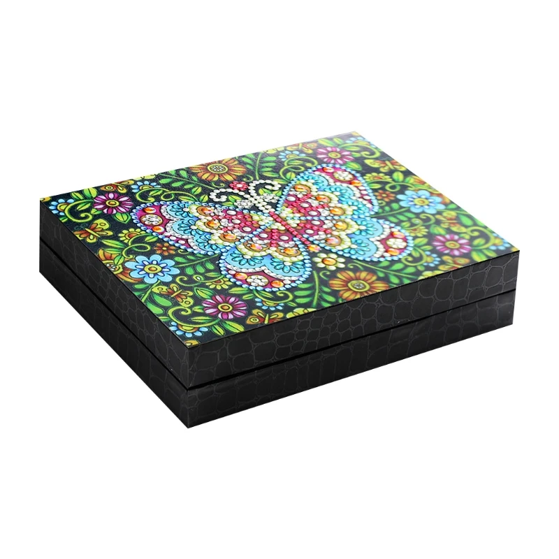 

Jewellery box packaging desktop gift storage organiser ear rings travel portable necklace arm for women girls PU leathe