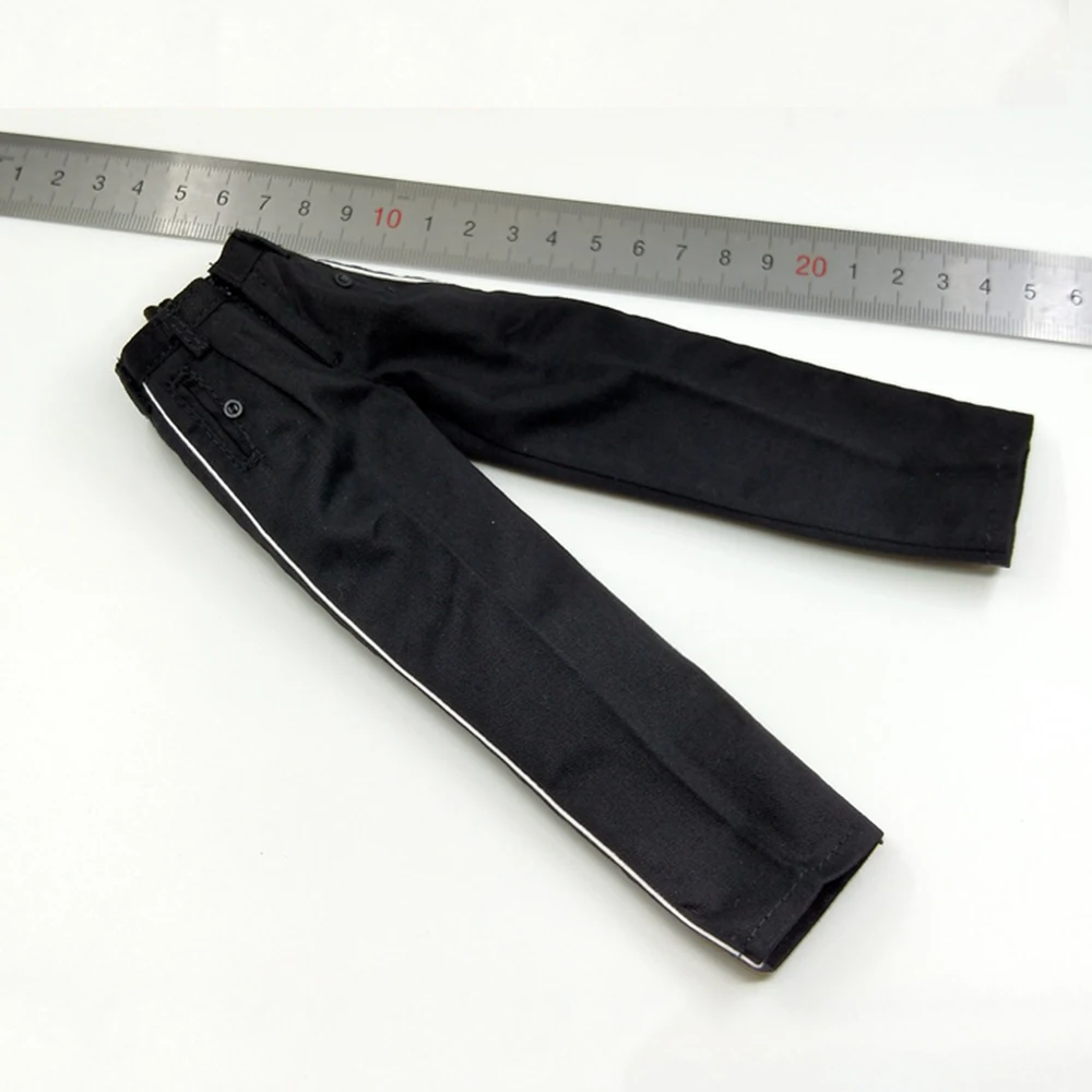 

New Arrival 1/6th GM647 M32 Black Etiquette Guard of Honor Black Pants Trousers Model For 12inch Body Doll Accessories