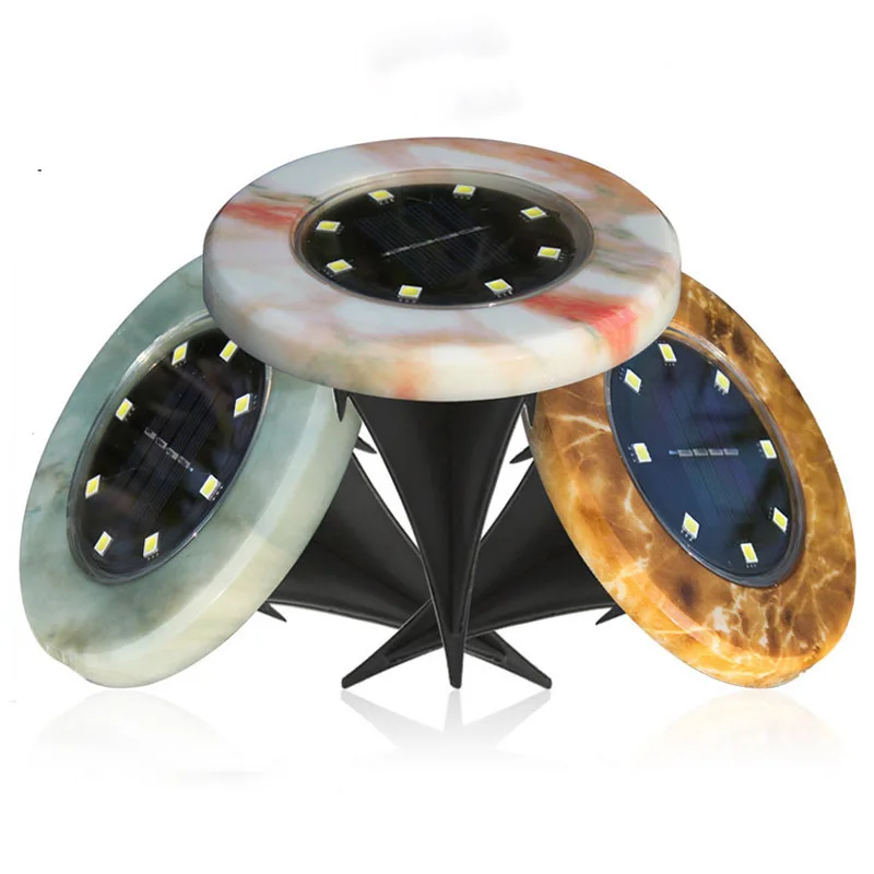

Light Solar Energy 8led Stainless Steel Underground Lamp Outdoor Ground Plugged Light Grass Garden Lamp Factory Direct Sales