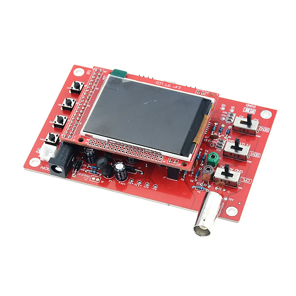 

DSO138 2.4" Screen Digital Oscilloscope Kit Waveform Display Preciseness P6100 Oscilloscope Probe DC6MHz-100MHz Scope Clip Probe