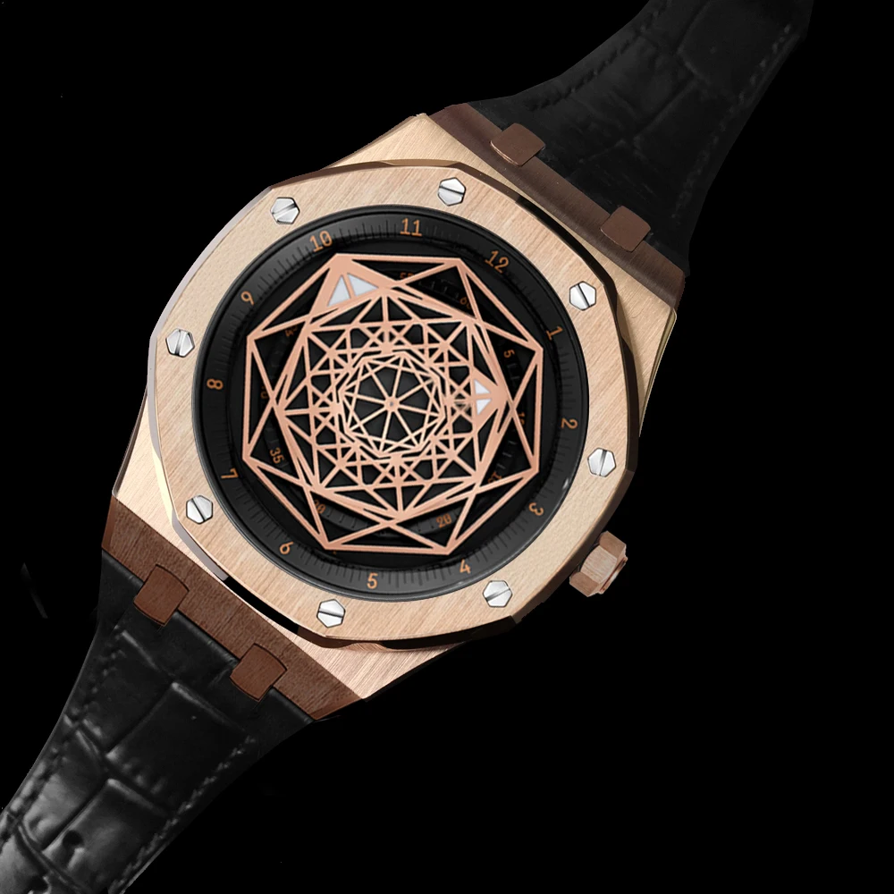 DIDUN часы Мужские механические Автоматические лучший бренд Роскошные модные