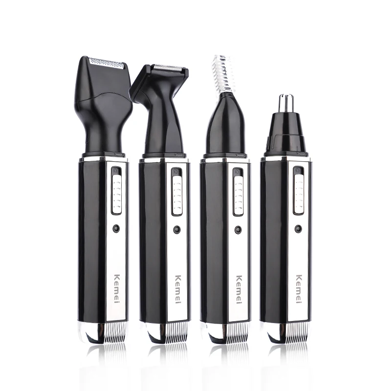 4 в 1 перезаряжаемый Мужской Электрический триммер для волос носу ушах