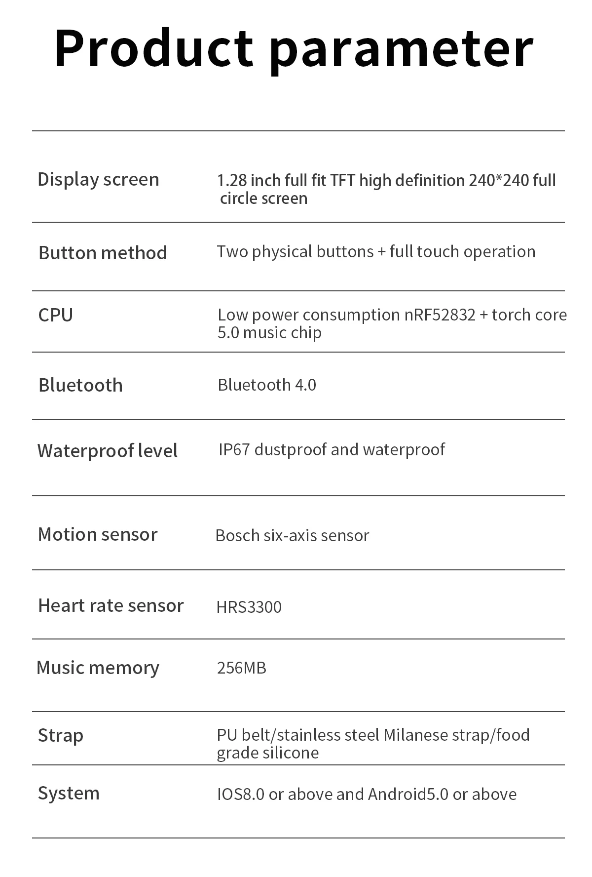 relógios masculinos para huawei android apple ios