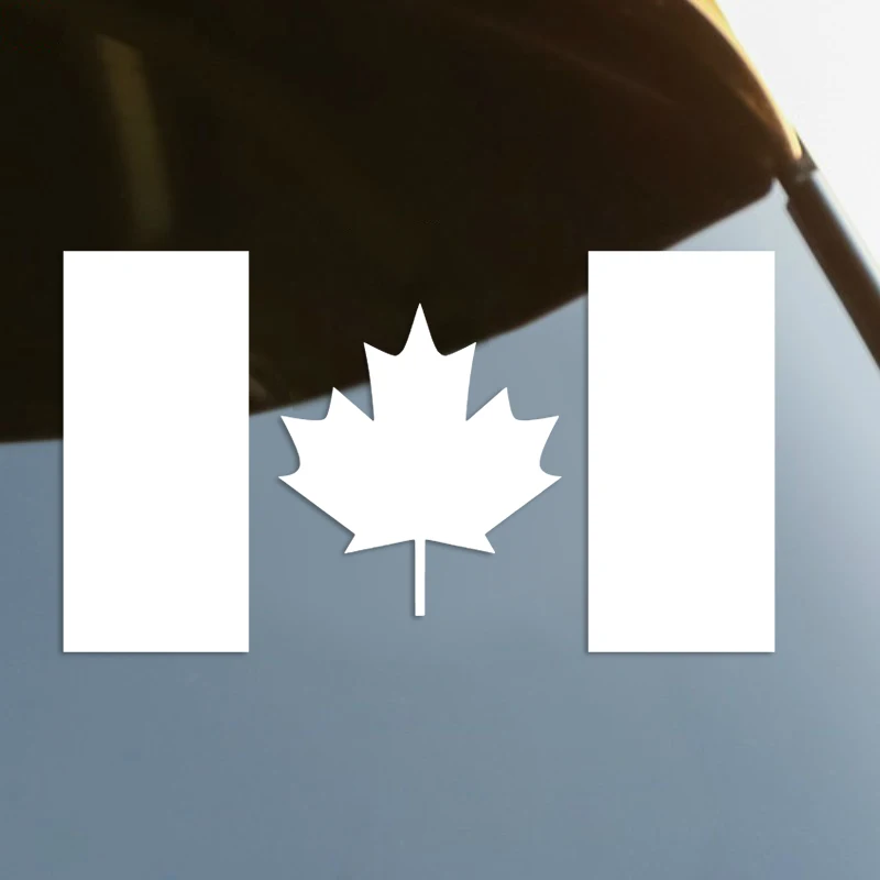 

Canadian Flag Die-Cut Vinyl Decal Car Sticker Waterproof Auto Decors on Car Body Bumper Rear Window Laptop Choose Size #S60132