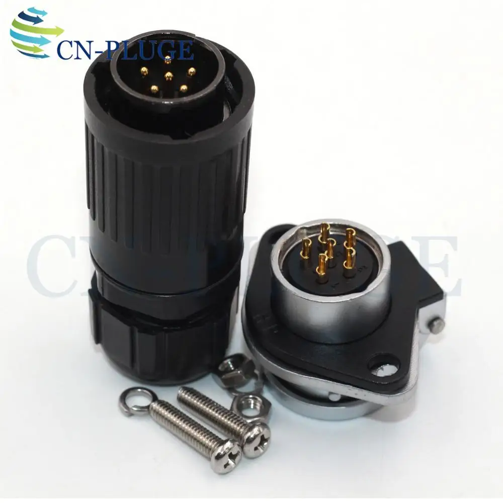 Водонепроницаемый 6 контактный разъем типа WP20 промышленные