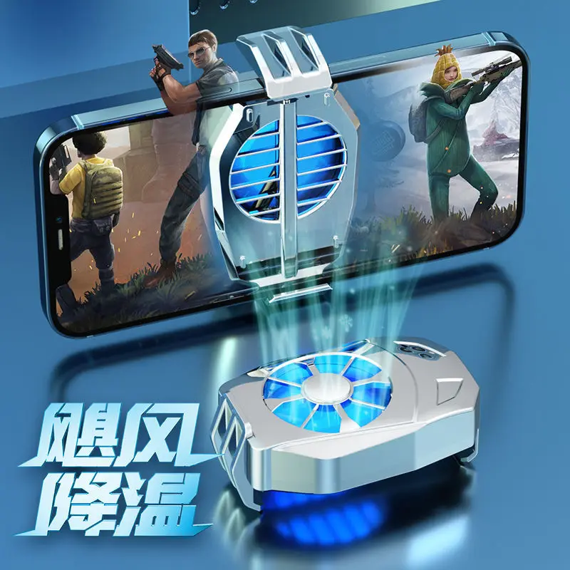 

Universal Mini Mobile Phone Cooling Fan Radiator Turbo Hurricane Game Cooler Cell Phone Cool Heat Sink For IPhone/Samsung/Xiaomi