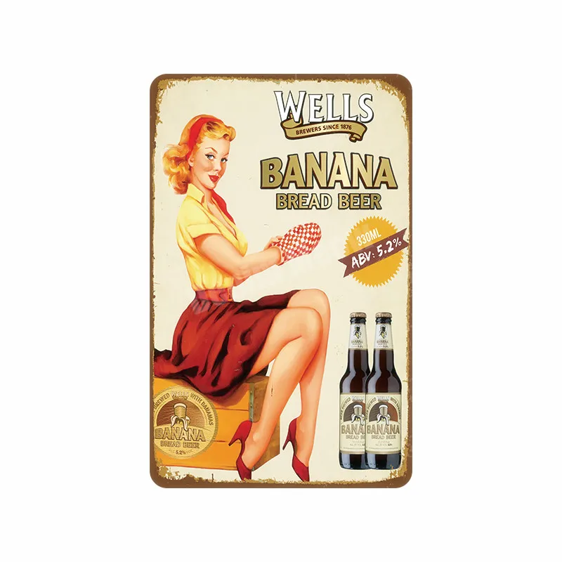 G Сладкое вино табличка Guinness Гавана коктейль Винтаж Металл Олово Знаки Паб Бар казино настенные украшения для водки, пива, вина плакат MN127 - Color: G