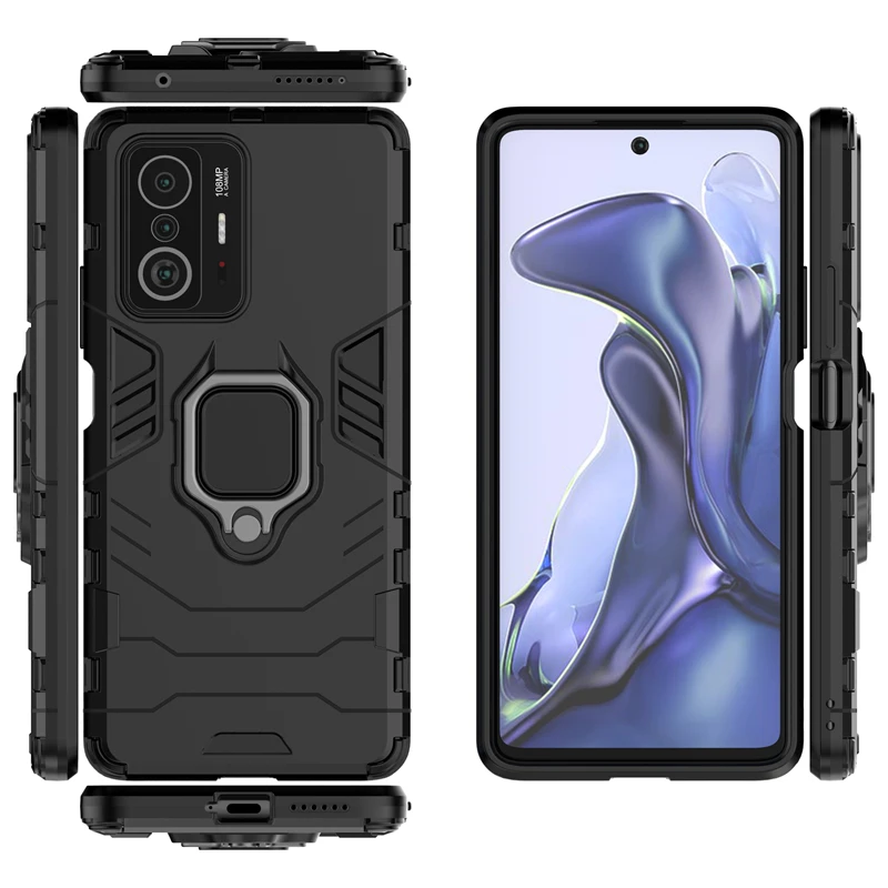 for xiaomi 11t pro case armor magnetic suction stand full cover for mi 11t 10t pro 11i 10 11 lite case cover for xiaomi 11t pro free global shipping