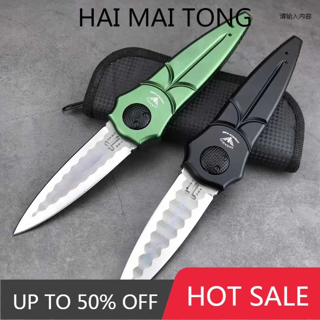 

Gravity Splitting Mechanism Opening Folding Pocket Knife,D2 Blade aviation aluminum alloy 6061 handle,Open manually Knives, EDC