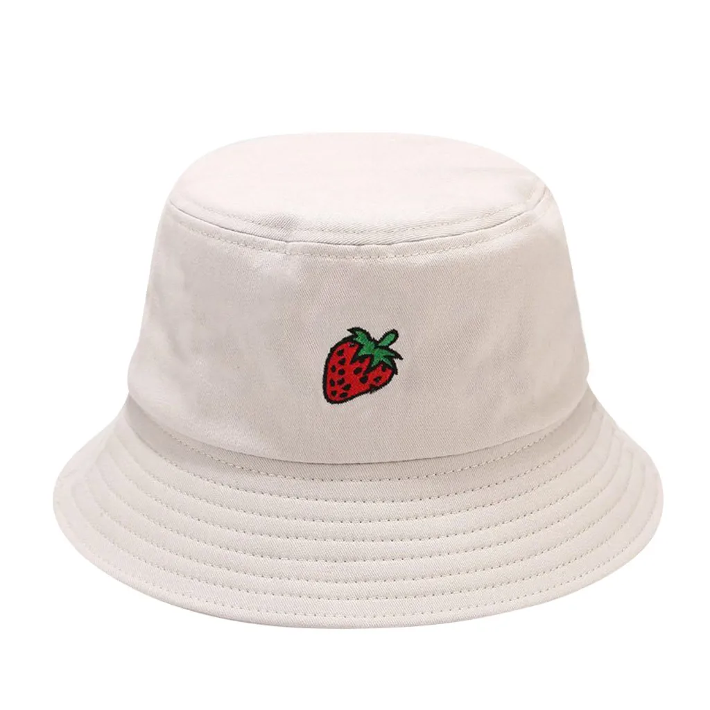 Панама в стиле унисекс для взрослых женщин мужчин шляпа с принтом клубники