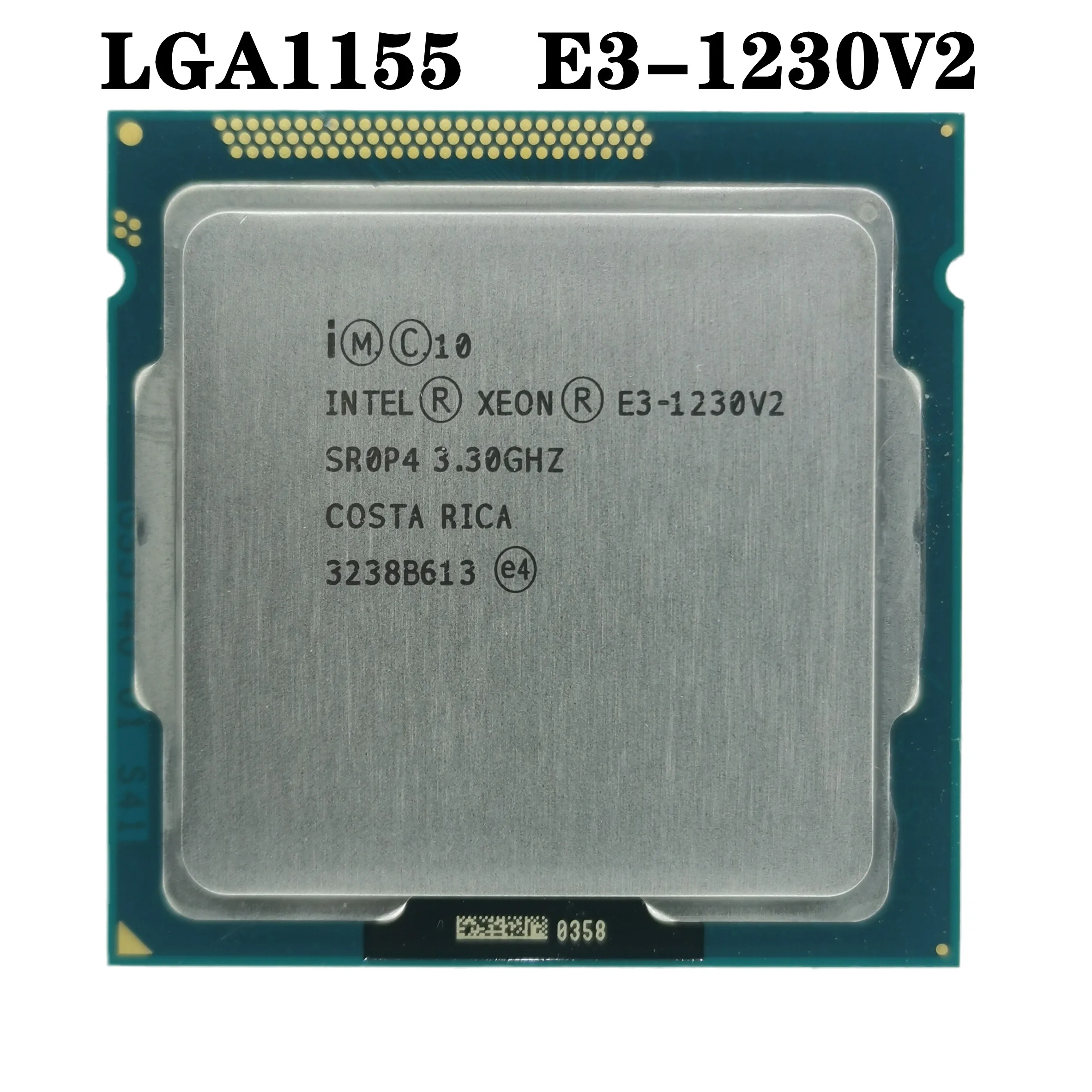 Десктопный процессор E3-1230 v2 E3 1230v2 3 ГГц четырехъядерный ЦПУ 8M 69W LGA - Цена: 0