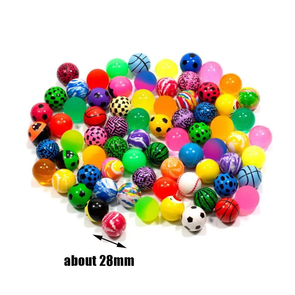 

1PC 28mm Funny Toy Balls Random Bouncy Ball Floating Bouncing Child Elastic Rubber Ball Of Pinball Bouncy Toys New Quality