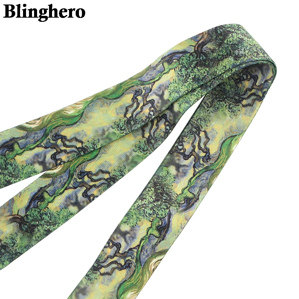 

CB034 Oil Painting Art New Cartoon Neck Strap Lanyards Badge Holder Rope Pendant Key Chain Accessories