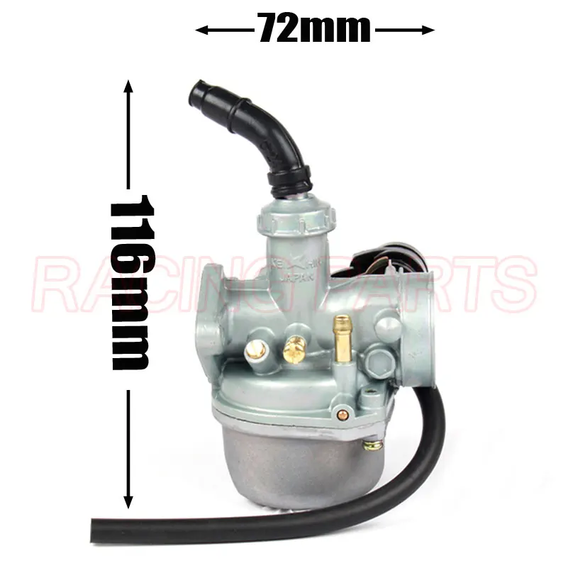 Карбюратор для мотоцикла PZ19 19 мм ручной дроссель 70cc 90cc 110cc Sunl НСТ Taotao Racing ATV