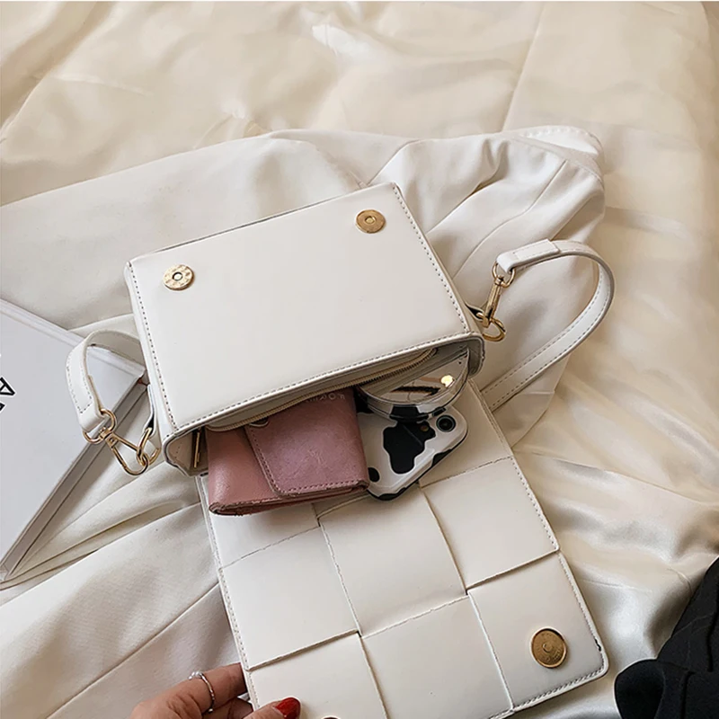 

Female Bag 2021 New Designer Quality Soft Leather Handbag For Women Fashion Ladies Shoulder Cross Body Bag Trend White Black