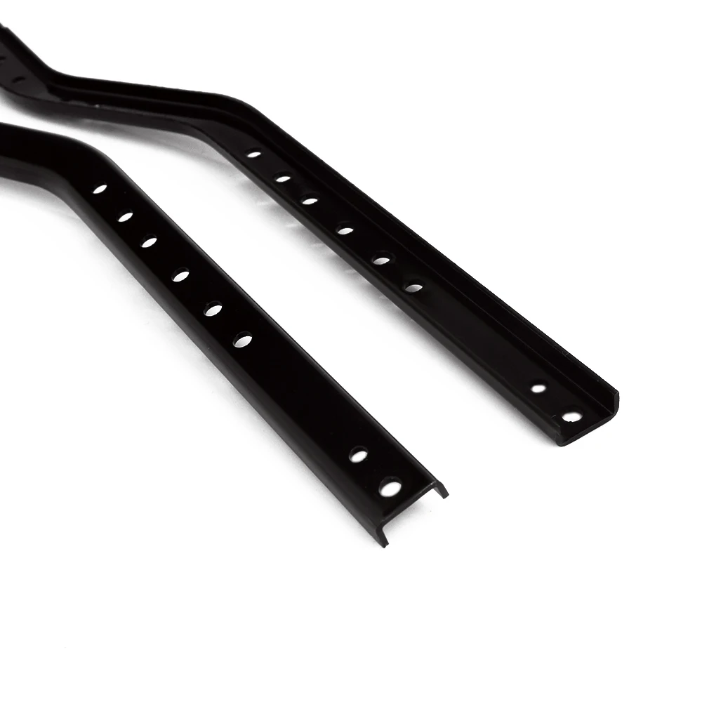 Металлический черный/красный 415 мм балка боковая рамка Шасси 2 шт. для 1/10 RC Crawler Axial