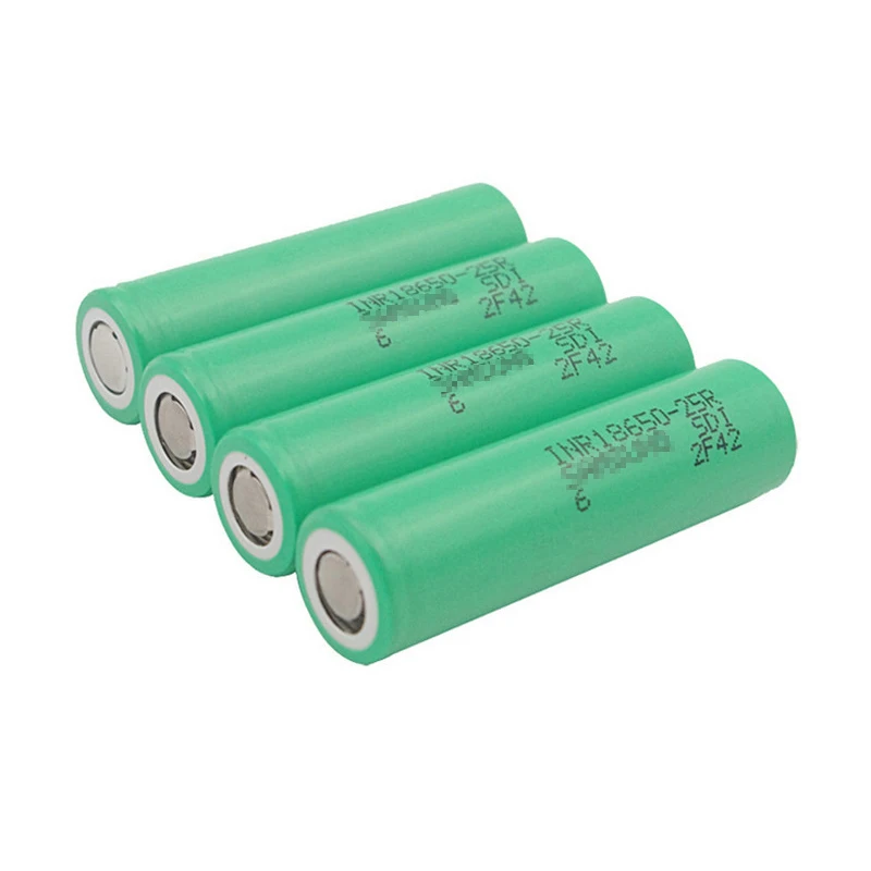 

100% Original 18650 battery 2500mAh Rechargeable battery 3.6V INR18650 25R discharge hot 18650 battery
