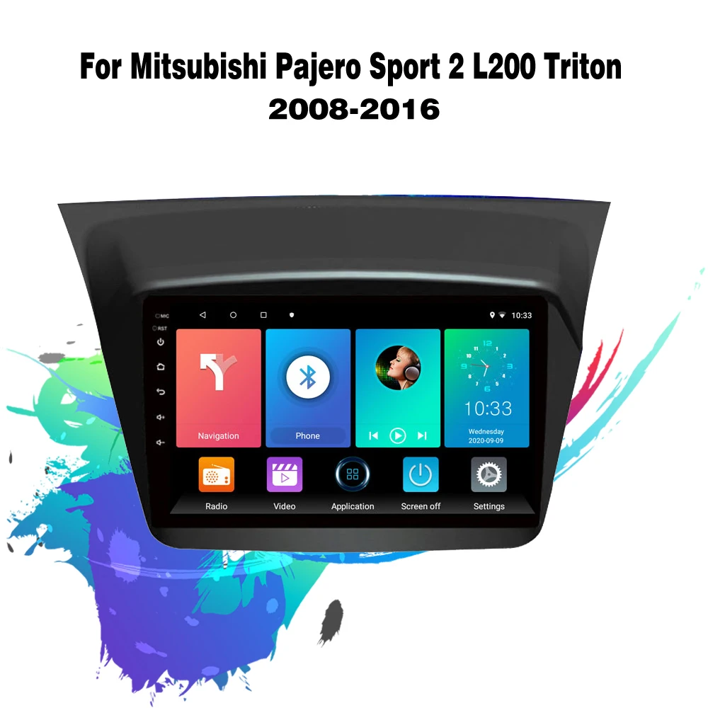 Автомобильный мультимедийный плеер easteregg для Mitsubishi Pajero Sport L200 Triton 2008 2016 2 Din 9