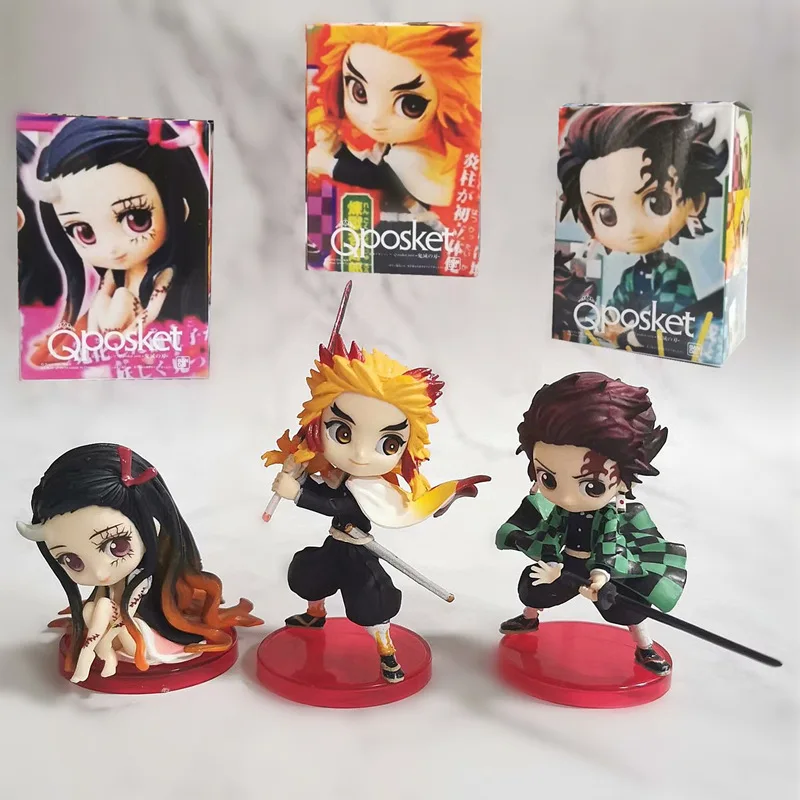 3 шт./лот Kimetsu No Yaiba фигурка Kamado Nezuko Tanjirou Tomioka Giyuu экшн-фигурка аниме рассекающий