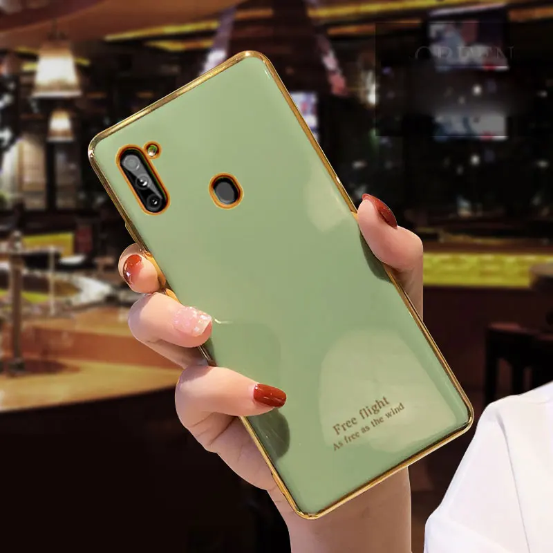 Luxury Silicone Case For Samsung Galaxy A11 phone Case Cover A21 Shockproof Holder Case For Samsung Galaxy A11 a21