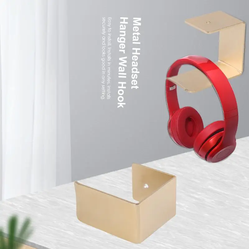 Простая металлическая вешалка для гарнитуры универсальная настольная подставка