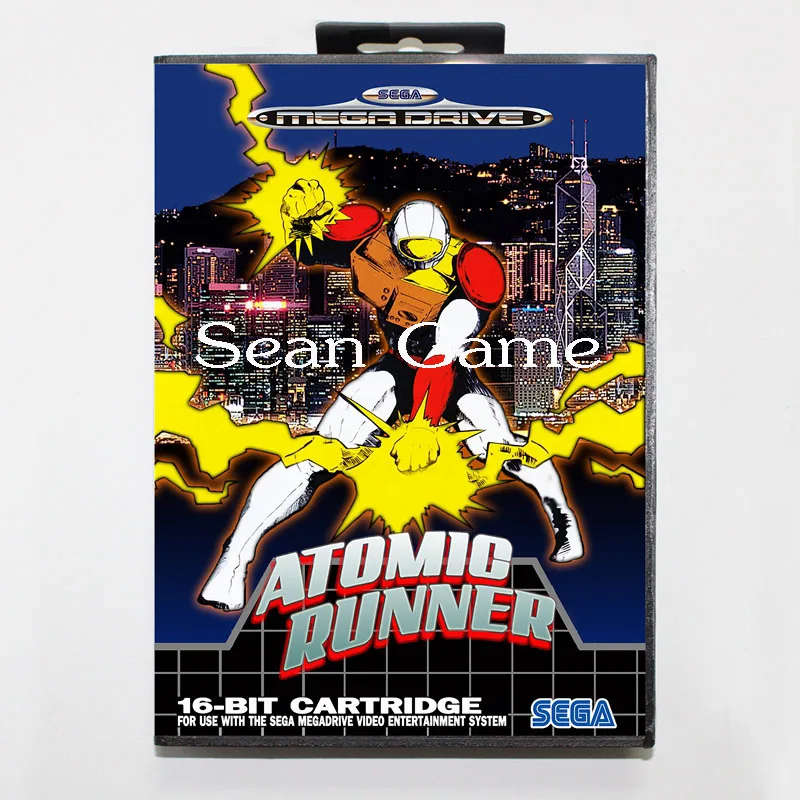 Престационарная 16 битная игровая карта Elevata MD для Sega Mega Drive atomic runner чехол в