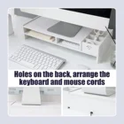 Настольная подставка Besegad для ПК, настольная деревянная подставка-органайзер для монитора, для дома, школы, офиса