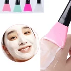 Мягкая силиконовая кисть для маски для лица, инструмент для самостоятельного изготовления, уход за кожей лица, смешивание грязевых масок, кисть, аппликатор, блендер, косметическая основа