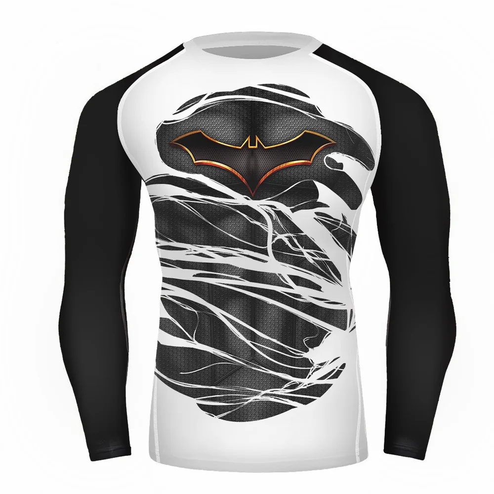 Мужские Hero личность с длинным рукавом дышащий Быстросохнущий эластичный Vestidos De