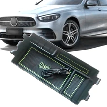 For Mercedes-Benz E-Class E200L E300L 2016-2018 Car Wireless Charging Armrest Storage Box Car Mobile Phone Fast Charging Parts