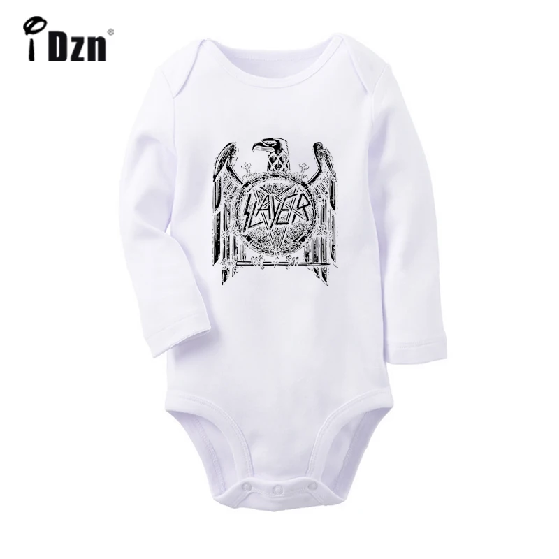Комбинезон Slayer для новорожденных Электронная музыкальная лента боди с длинным